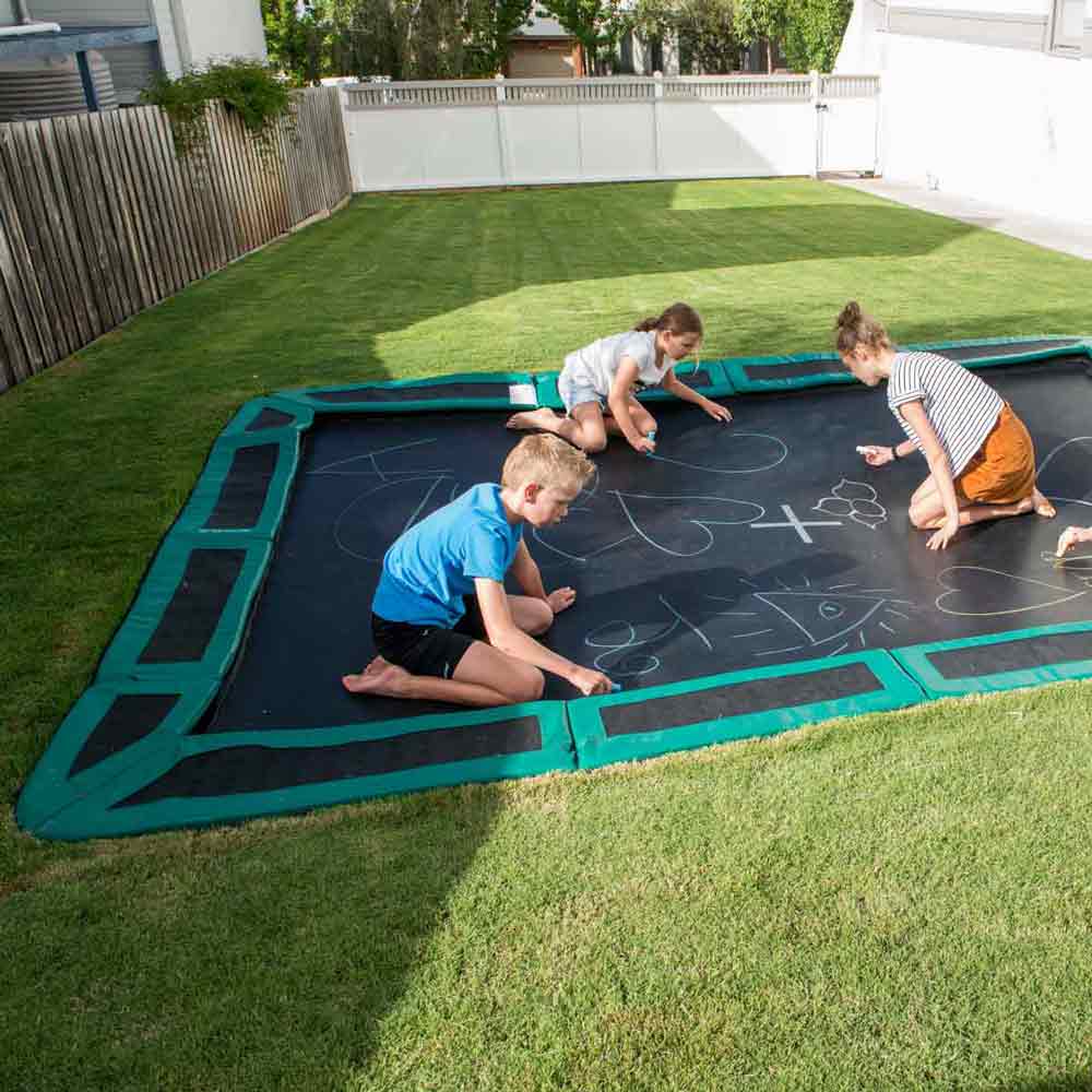 10ft 6ft rectangular Inground trampoline - Capital Play